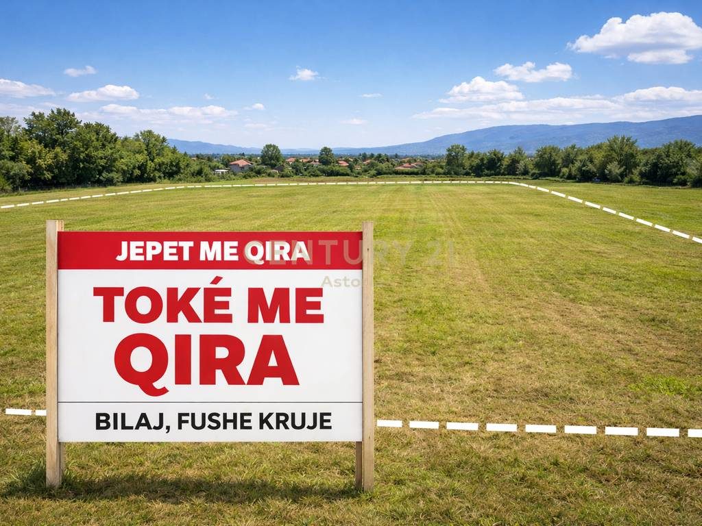 Tokë me qira 3000 m2 në Fushë Krujë, pranë rrugës kryesore