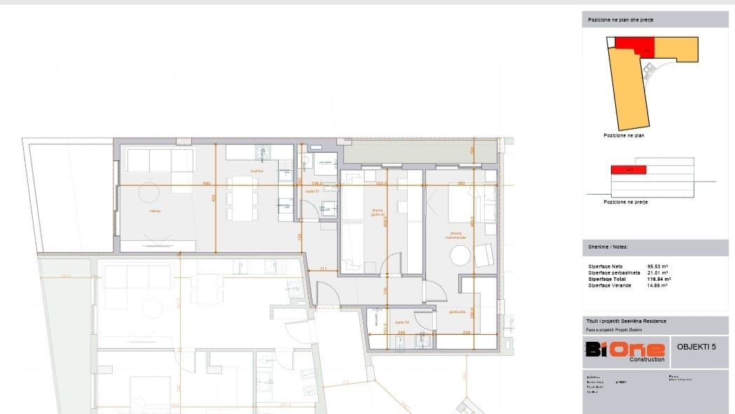 Apartament 2+1+2  me post parkimi Në Shitje te SeeHëna,në Mjull - Bathore, Tiranë - 340,000.00€ | 131.4 m² - Century 21...