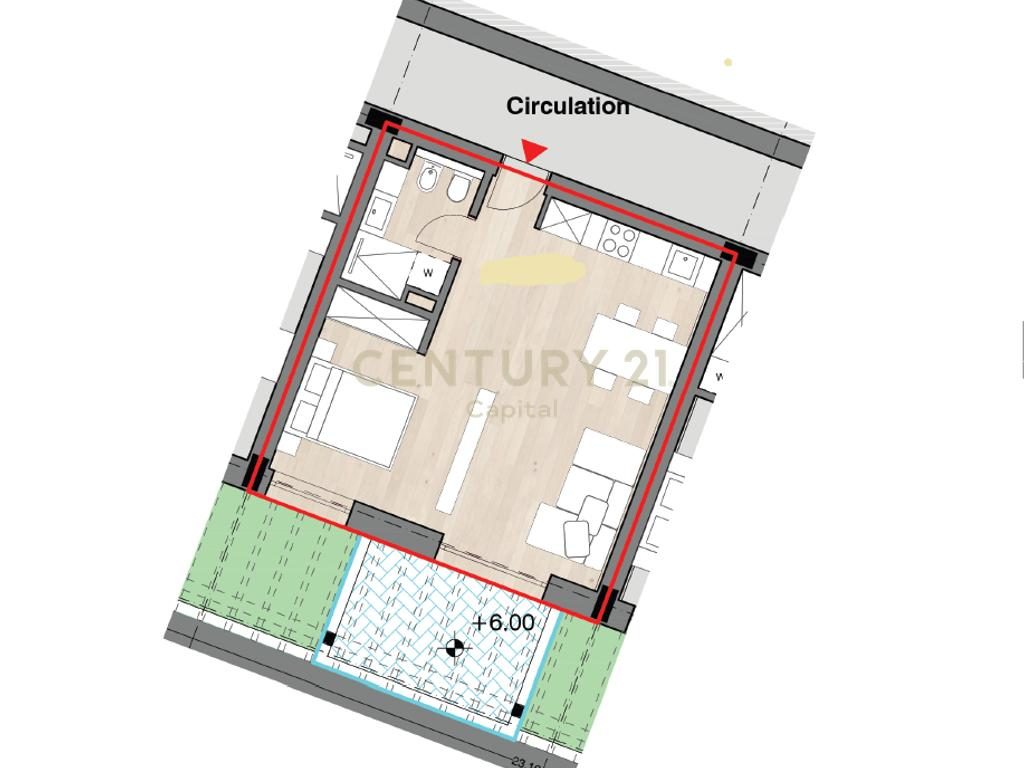STUDIO APARTAMENT PREMIUM ME PAMJE NGA DETI TE FOLIE VILLAGE, JALË!