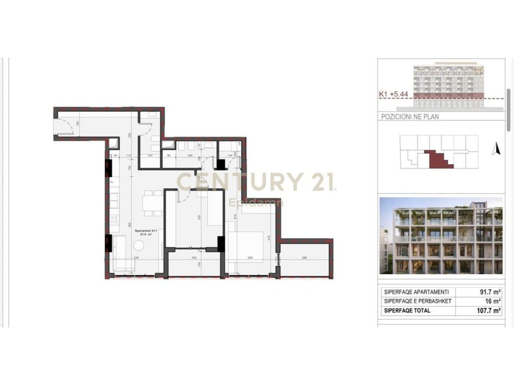 EXCLUSIVE ! Apartament 2+1+2  për shitje - Rezidenca “Mes Pishave” Mali i Robit !!