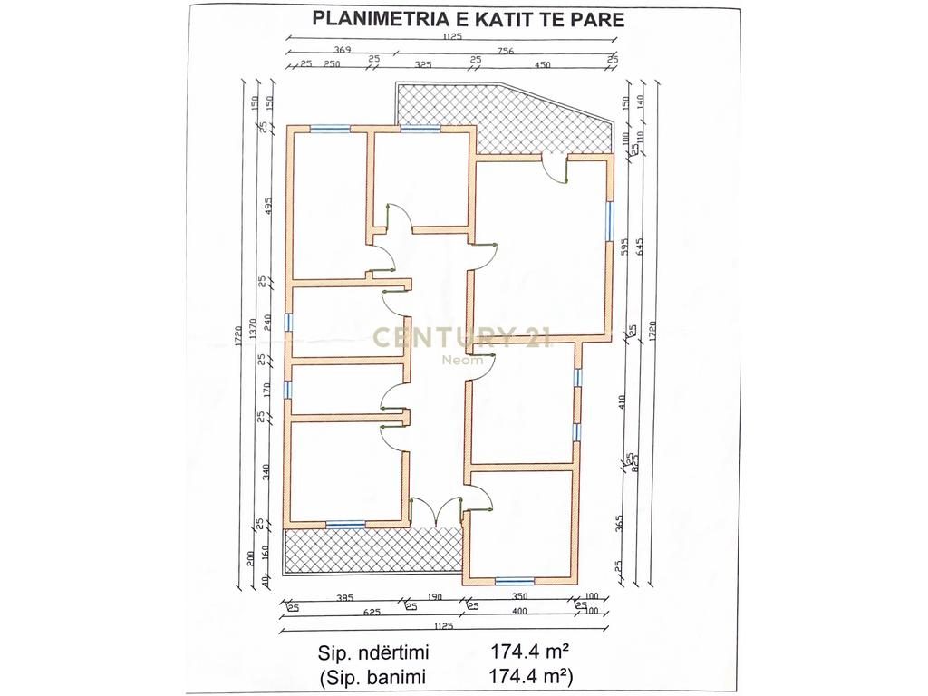 VILË PËR SHITJE - 526m²  TEK FUSHA SPORTIT, LAPRAKË