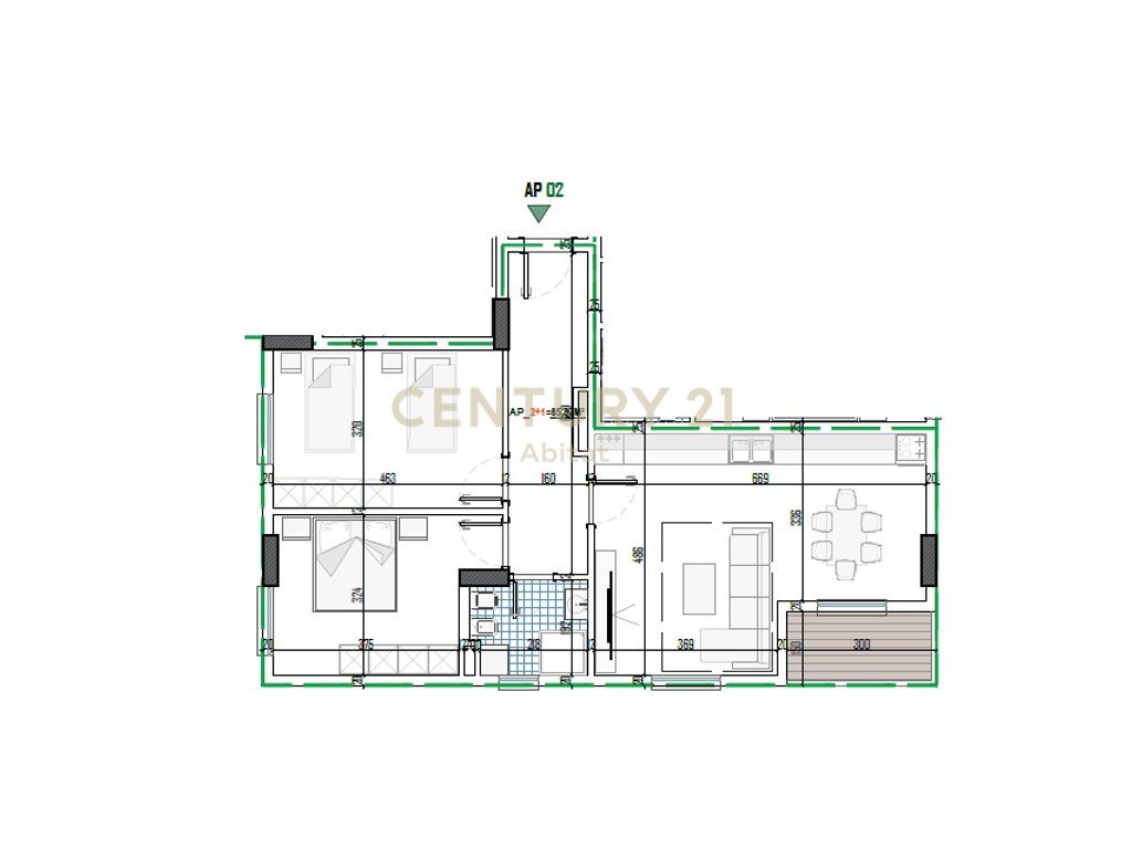 APARTAMENT 2+1 PER SHITJE, PASKUQAN