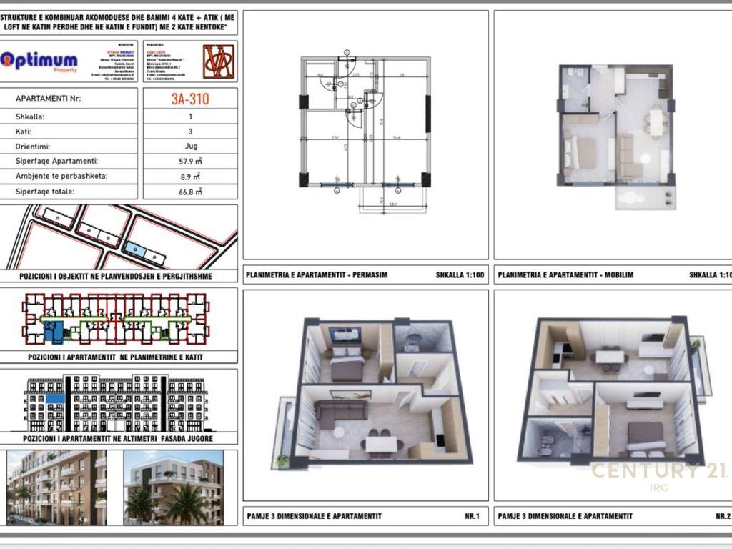 APARTAMENT 1 PLUS 1 PER SHITJE ADRIA REZIDENC, QERRET