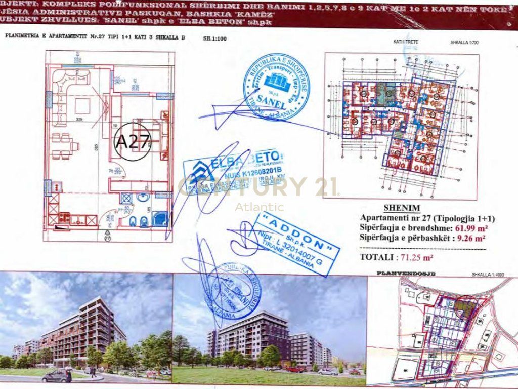 SpaceCity residence , ne fund te bulevardit te ri , shitet 1+1+ballkon