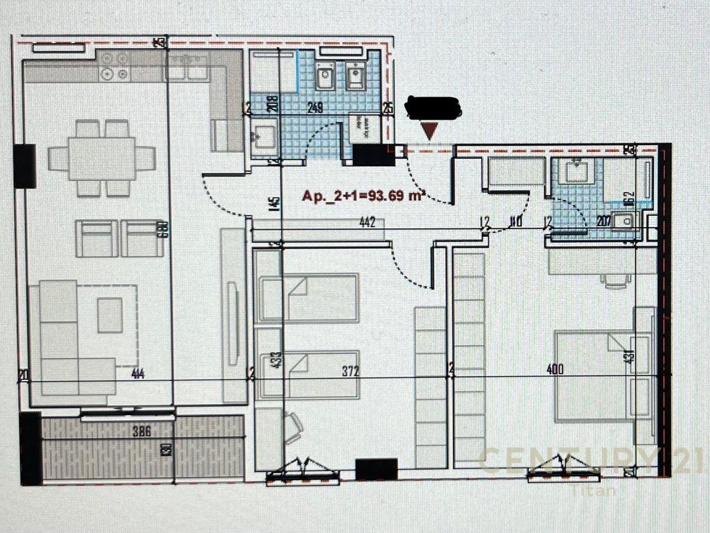 Shitet apartament 2+1+2, ne Rezidencen Ringside, Paskuqan!