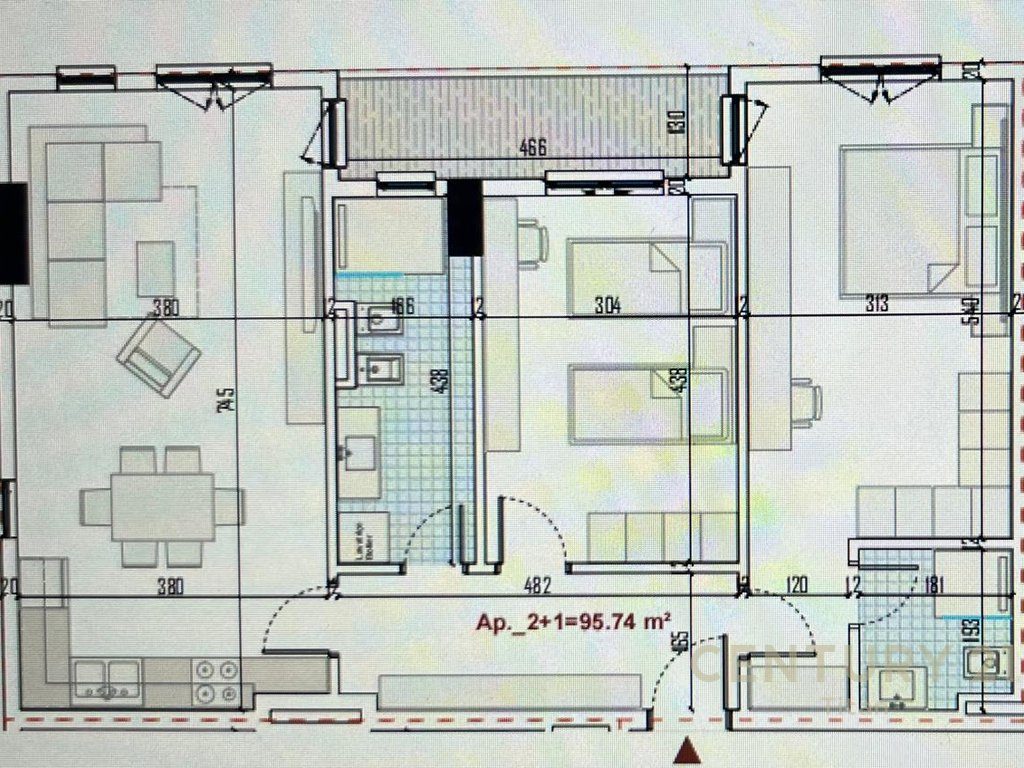 Shitet apartament 2+1+2, ne Rezidencen Ringside, Paskuqan!