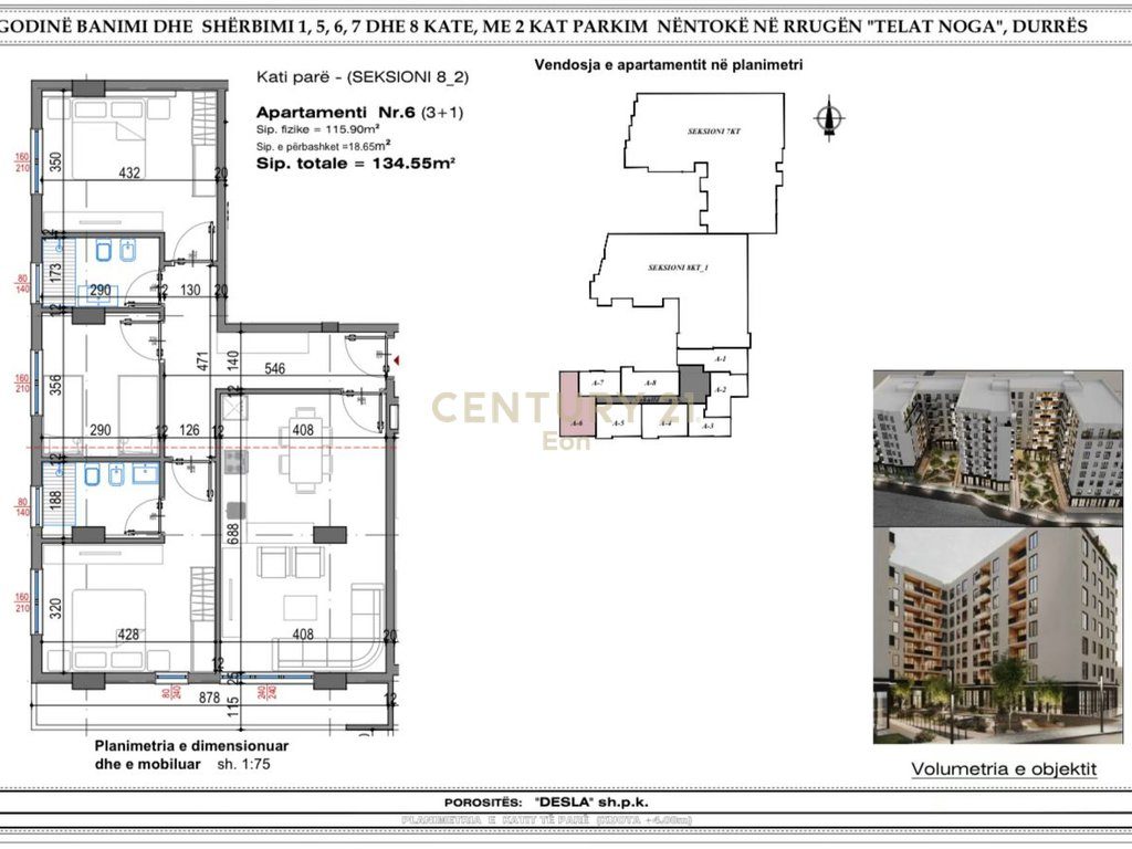 Apartament 3+1 Për Shitje tek West Residence!