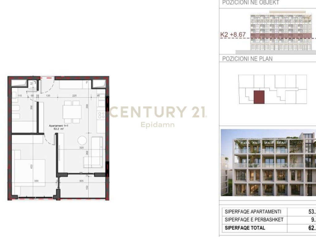 EXCLUSIVE ! Apartament 1+1 për shitje - Rezidenca “Mes Pishave” Mali i Robit !!