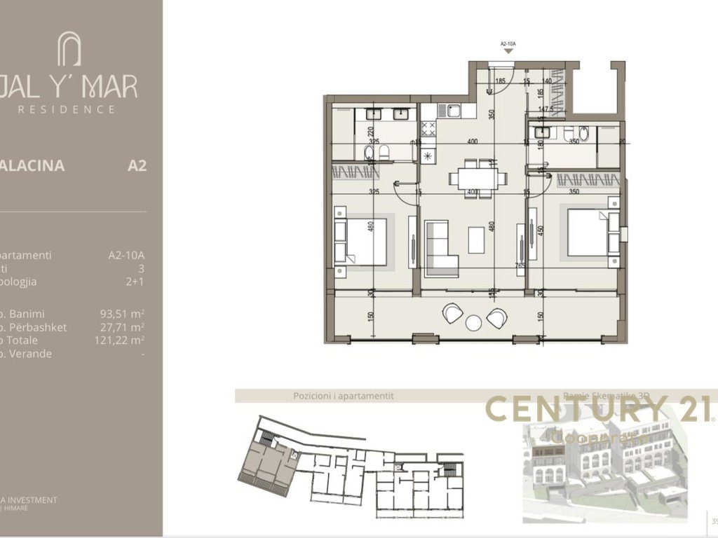 EKSKLUZIVE!!!
SHESIM APARTAMENT 2+1 KOMPLEKSIN "JAL Y MAR "RESIDENCE.