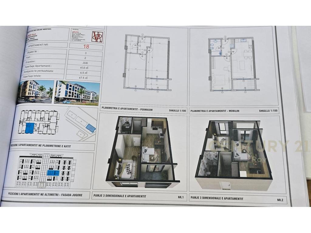 SHESIM APARTAMENT 1+1 NE NDERTIM TE RI NE QERRET!!.