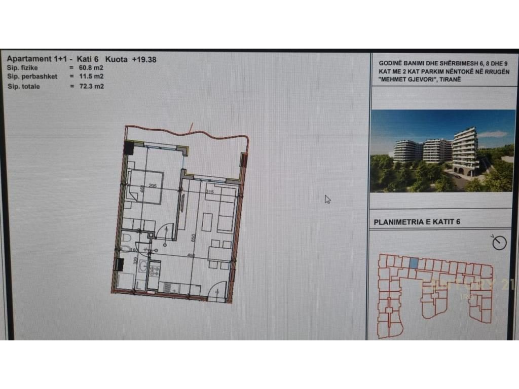 PASKUQAN, SHESIM APARTAMENT 1+1 NE KOMPLEKSIN ALUNA!