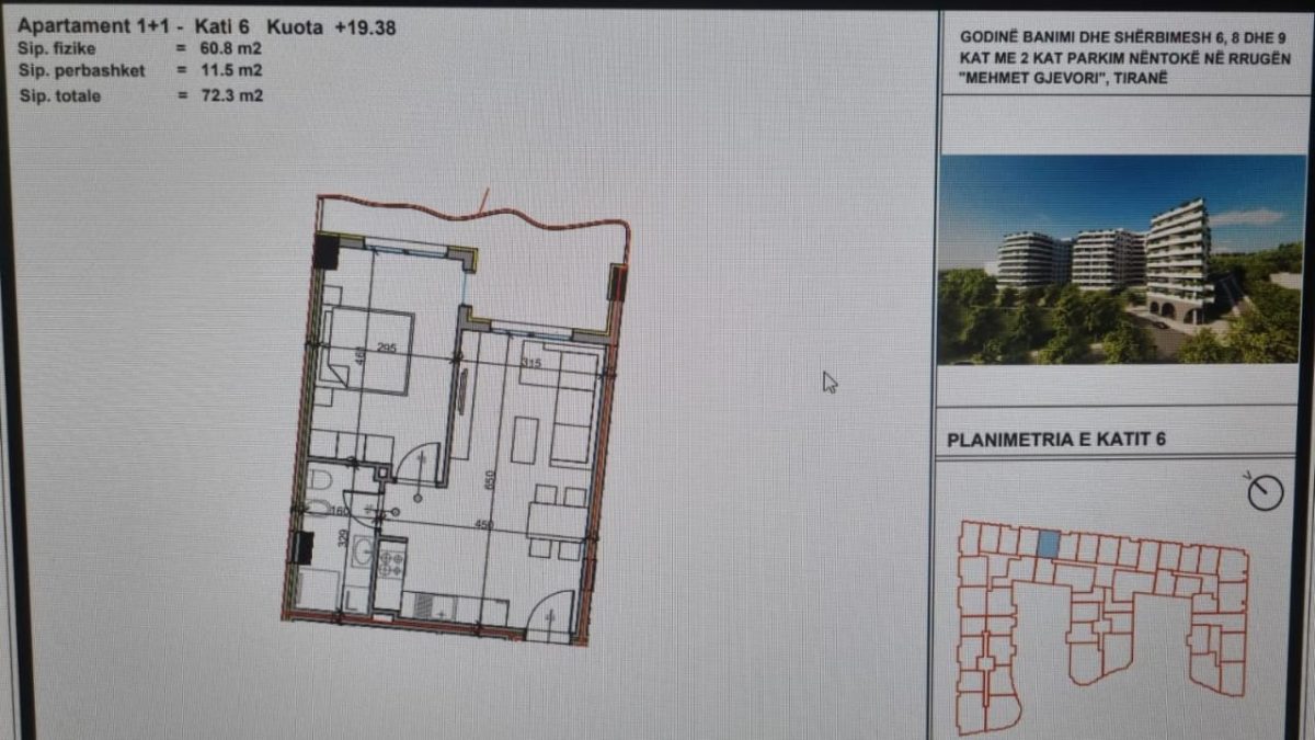 PASKUQAN, SHESIM APARTAMENT 1+1 NE KOMPLEKSIN ALUNA!