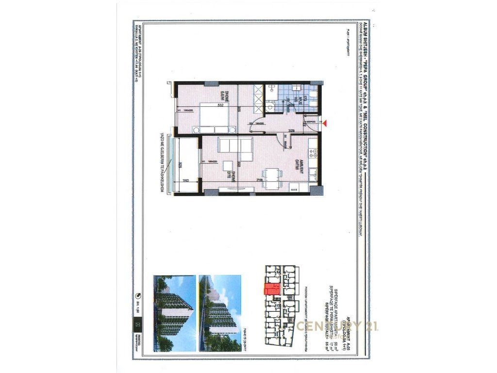 SHITET APARTAMENT 1+1 TEK FUSHA E AVIACIONIT!