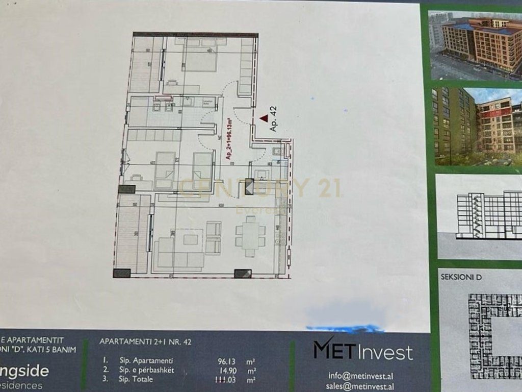 PASKUQAN, SHESIM APARTAMENT 2+1 TE RINGSIDE RESIDENCES