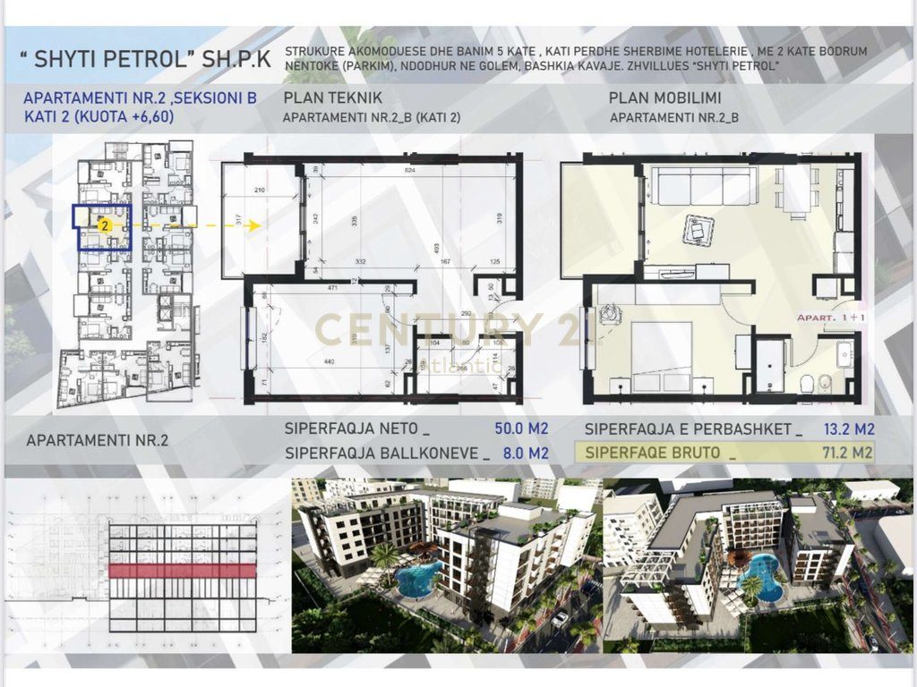 SHITET APARTAMENT 1+1 NE NDERTIM TE RI, MALI I ROBIT-GOLEM! 
''AZURE COAST'', RESIDENCE !  MUNDESI PAGESE ME KESTE! - Ce...