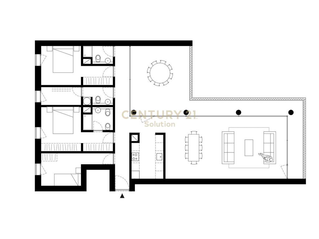 SHITET APARTAMENT 3 +1+2 NE REZIDENCEN By Long Hill !!!