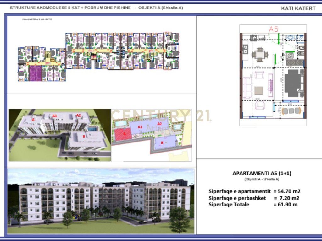 FILLUAN SHITJET! APARTAMENT 1+1 NE REZIDENCEN ME TE RE NE GOLEM  !