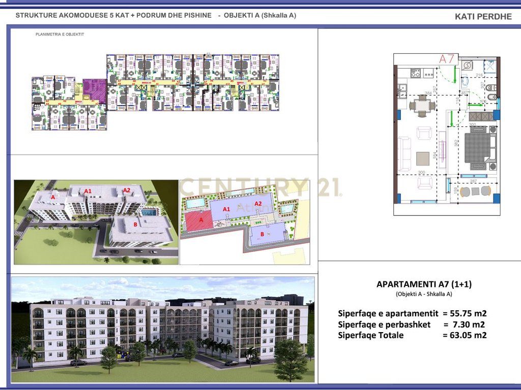 FILLUAN SHITJET! APARTAMENT 1+1 NE REZIDENCEN ME TE RE NE GOLEM  !