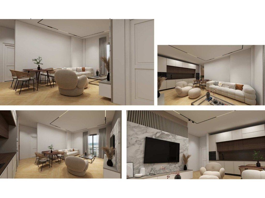 Apartament Komod 2+1, Ekspozim Jug, Sipërfaqe Totale 95.69 m²