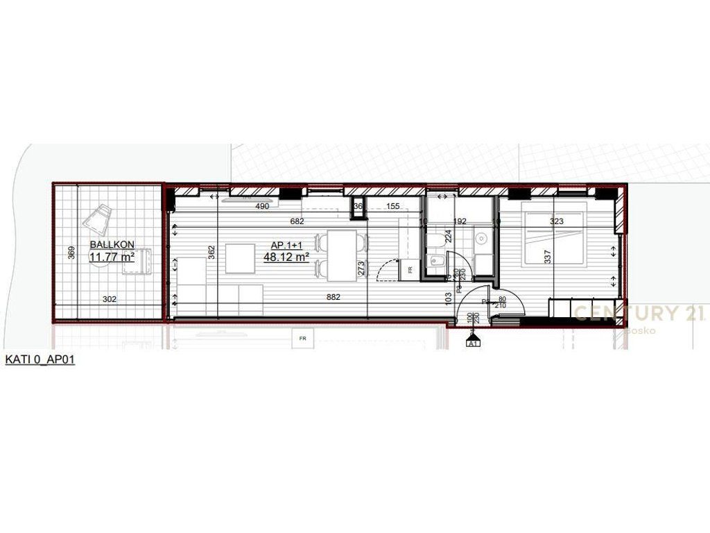 SHITET APARTAMENT 1+1 SARANDE !