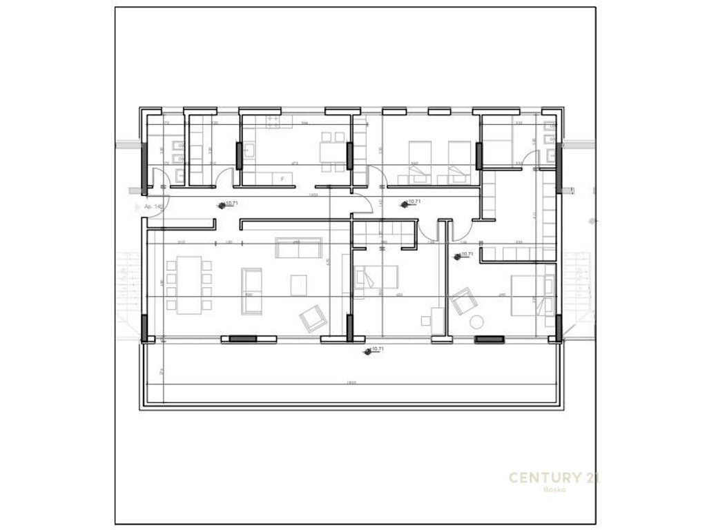 SHITET APARTAMENT 3+1+2+VERANDE BLIN RESIDENCE, FARKE !