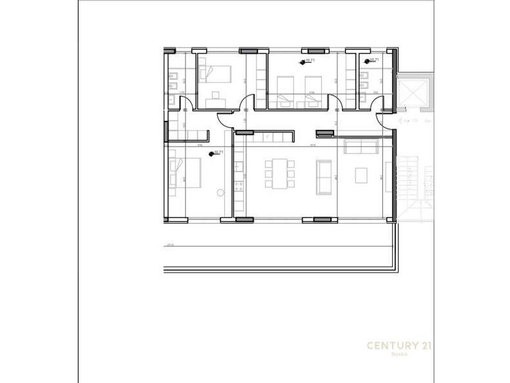 Shitet Apartament 3+1 ne Rezidencen Blin, Farke!