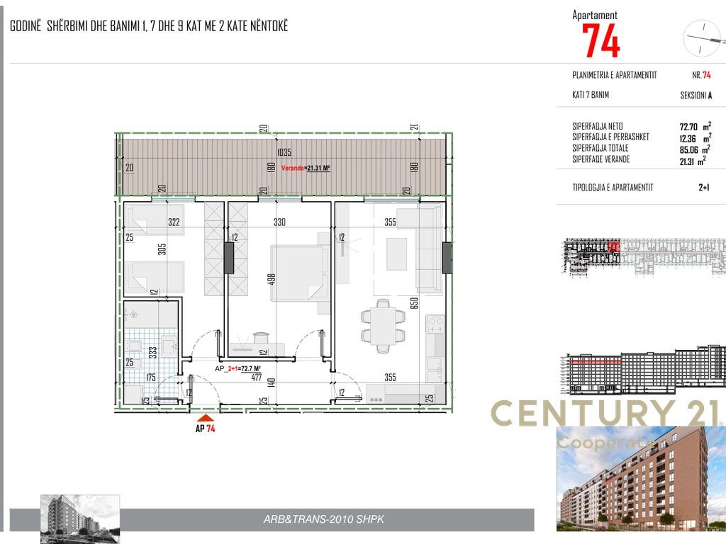 EKSKLUZIVE! SHESIM APARTAMENT 2+1 PËRBALLË RRUGËS 5 - MAJI & PRANË BULEVARDIT TË RI NË PASKUQAN.