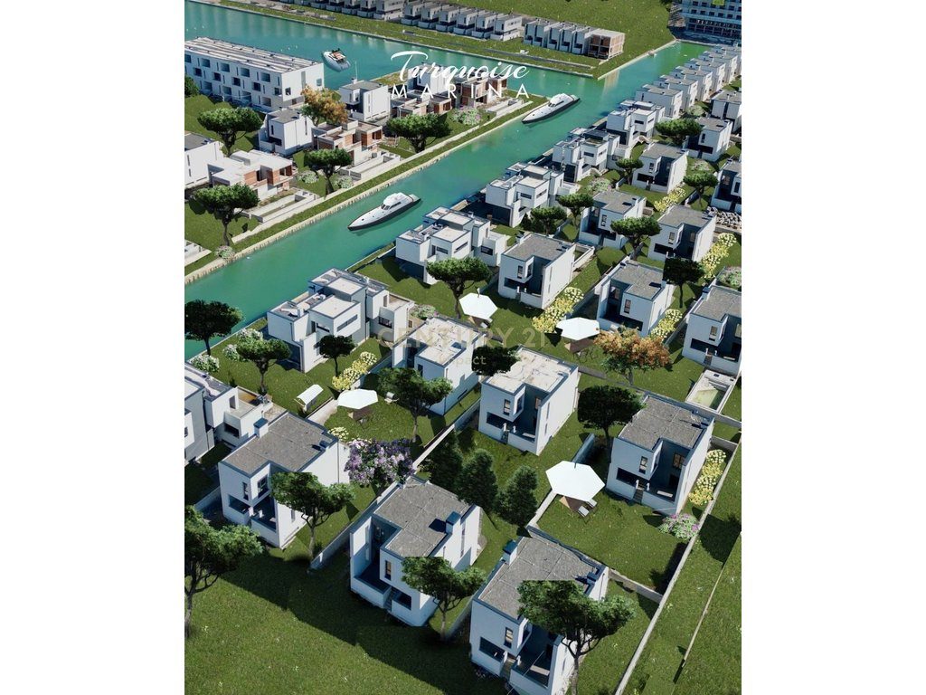 Apartament 2+1 me verande dhe post parkimi për shitje në Turquoise Marina!