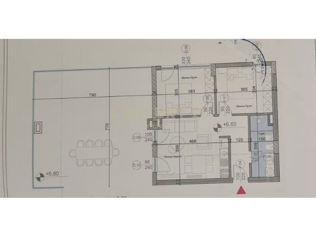 Apartament 2+1 me verande dhe post parkimi për shitje në Turquoise Marina!