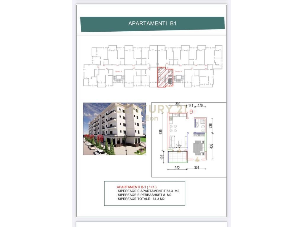 SHITET APARTAMENTI 1+1 ,NE QERRET !