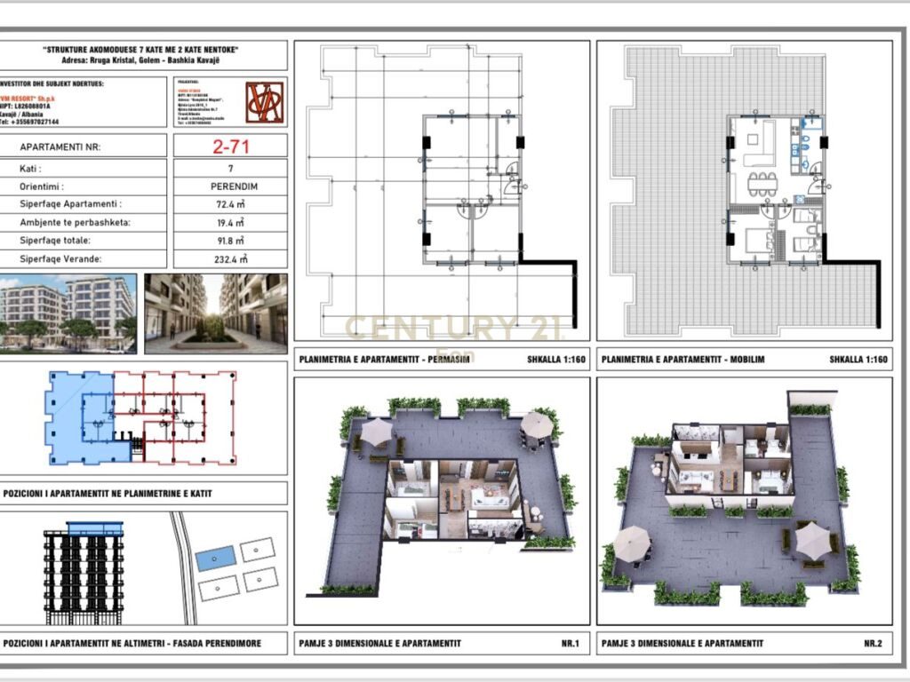 Papafingo 2+1 Për Shitje në Golem - 137700€ | 92 m²