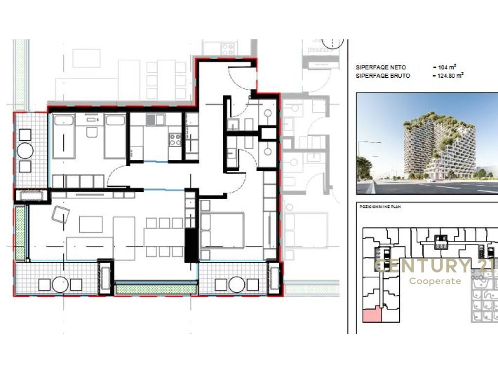 SHESIM APARTAMENT 2+1+2TE "LION REZIDENCES 2"