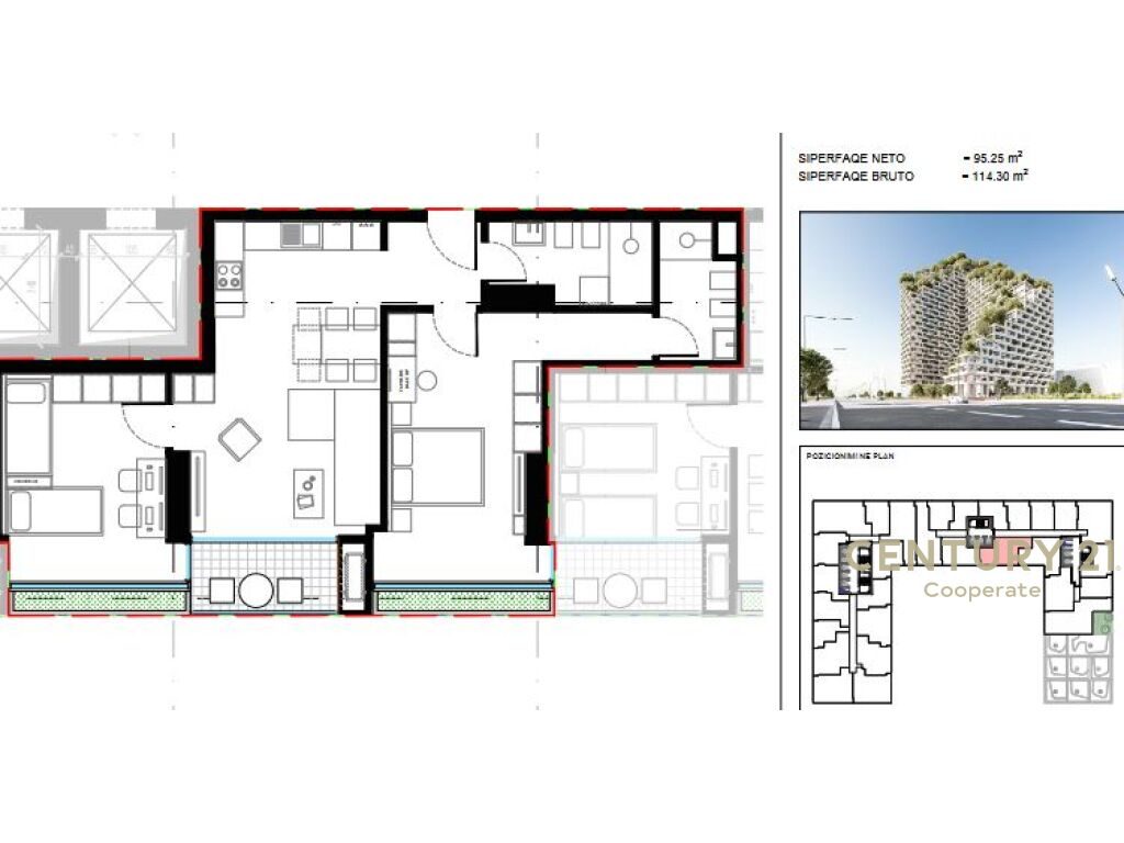 SHESIM APARTAMENT 2+1+2 TE "LION REZIDENCES 2"