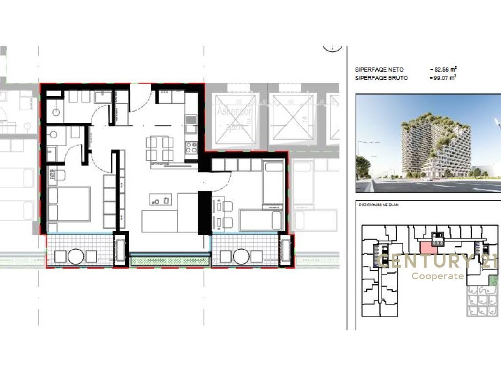 SHESIM APARTAMENT 2+1+2 TE "LION REZIDENCES 2"