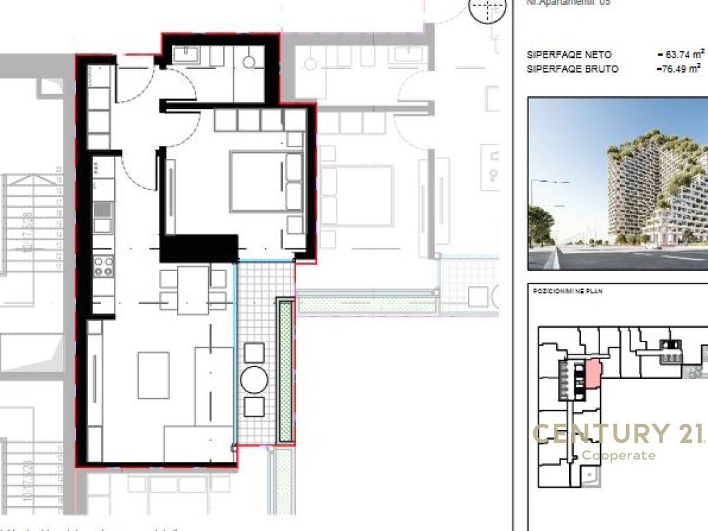 SHESIM APARTAMENT 1+1 TE "LION REZIDENCES 2"