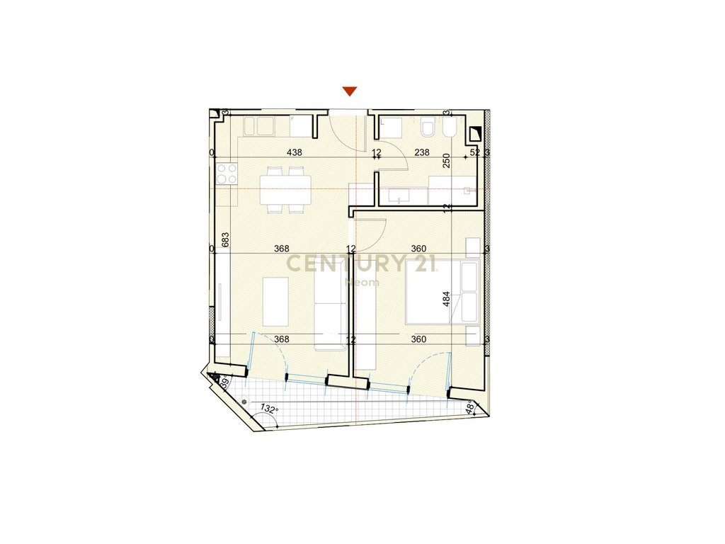 SHITET APARTAMENT 1+1, GARDIENT REZIDENC, LIQENI I THATE, 1 POST PARKIMI (PAGESE EKSTRA)