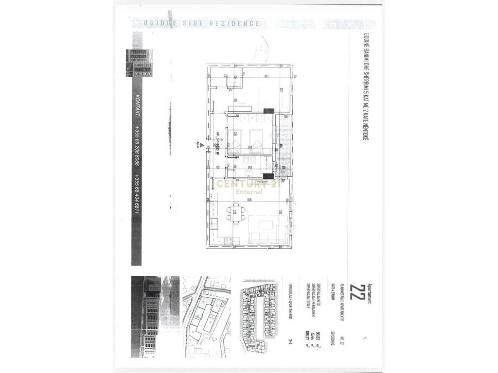 Apartament 2+1+2 për shitje në Paskuqan