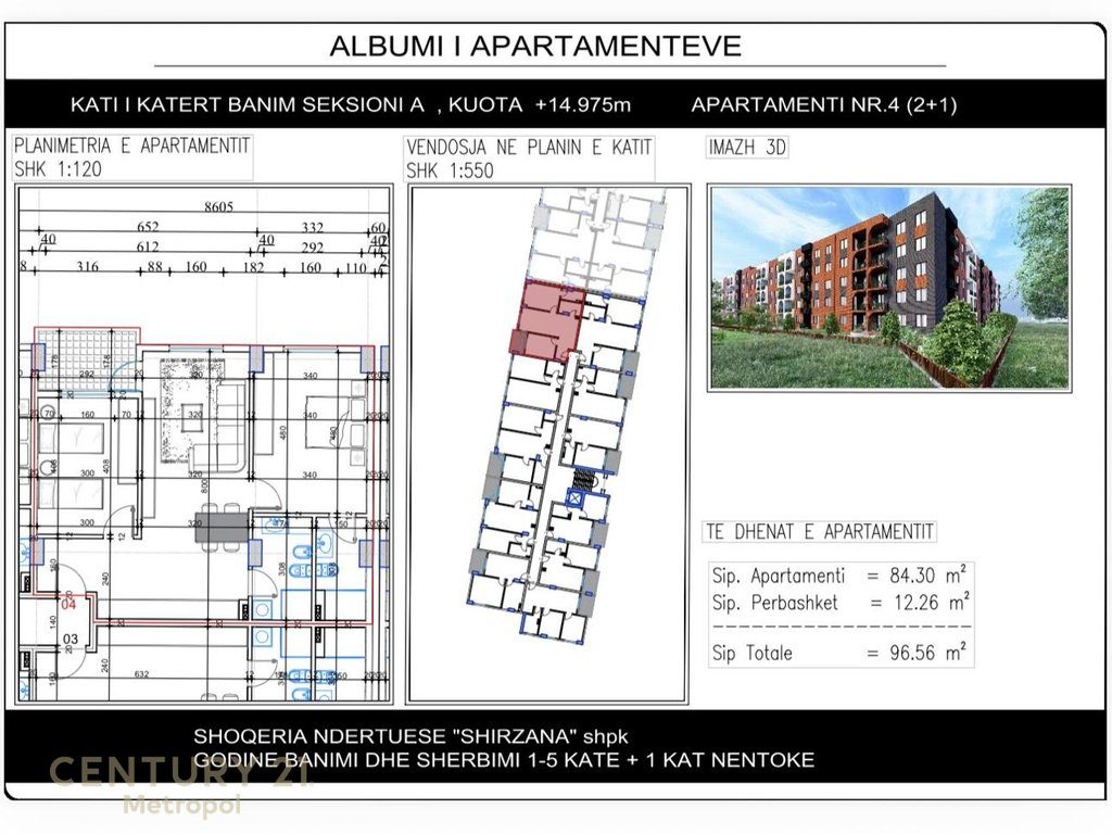 Apartament 2+1+2 per Shitje tek Lake Side Residence, Paskuqan!