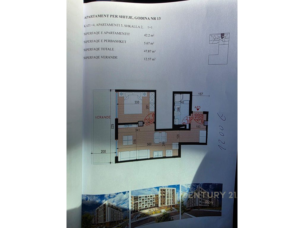 Apartament 1+1 Për Shitje në Golem, Durrës - 72,528.00€ | 60 m²