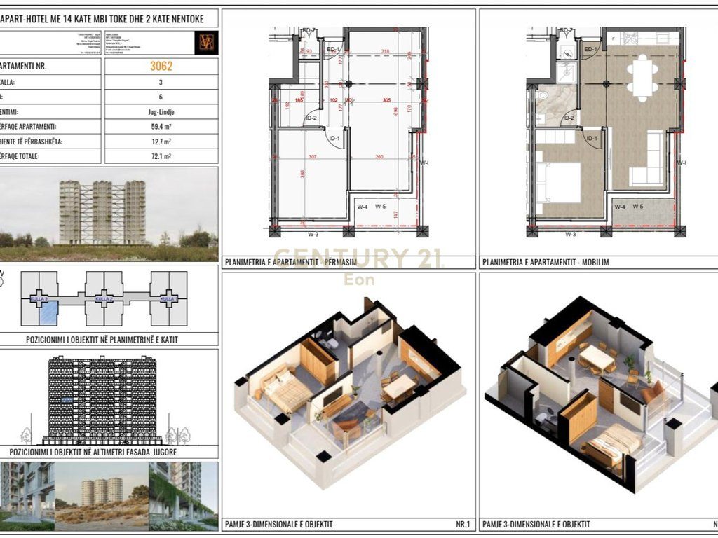 EKSKLUZIVE!! SHITET APARTAMENT 1+1,  PAMJE DETI THREE GARDENS RESIDENCE QERRET!
