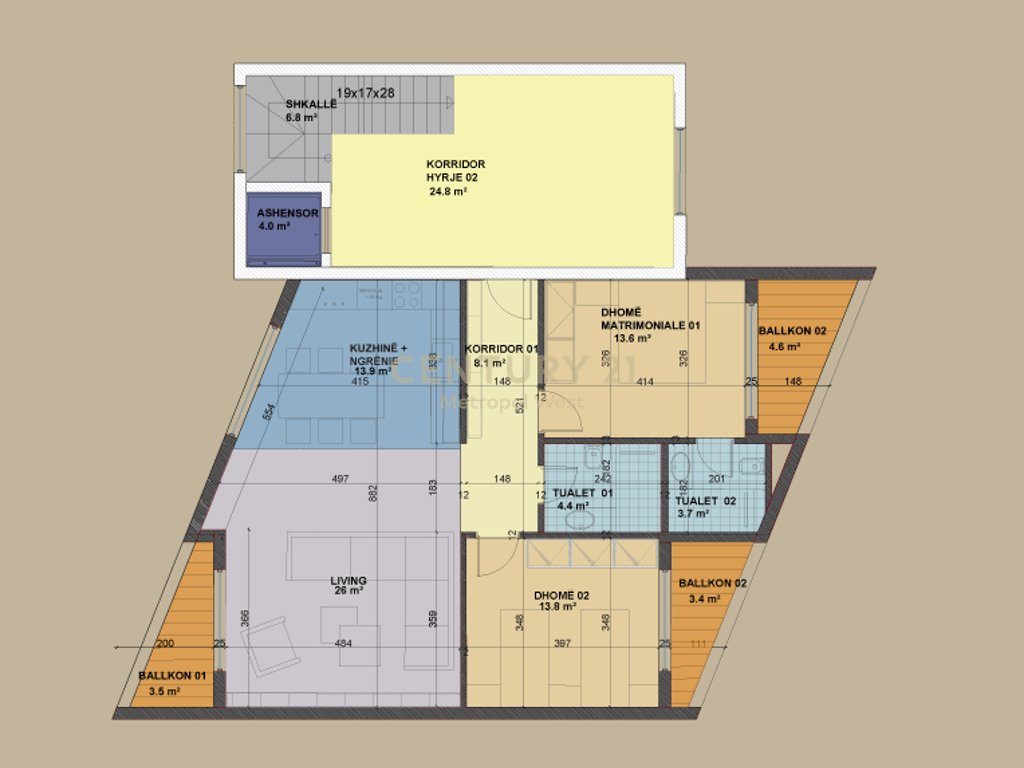 Apartament 2+1 për shitje në SeeHëna Residence- Mjull Bathore!