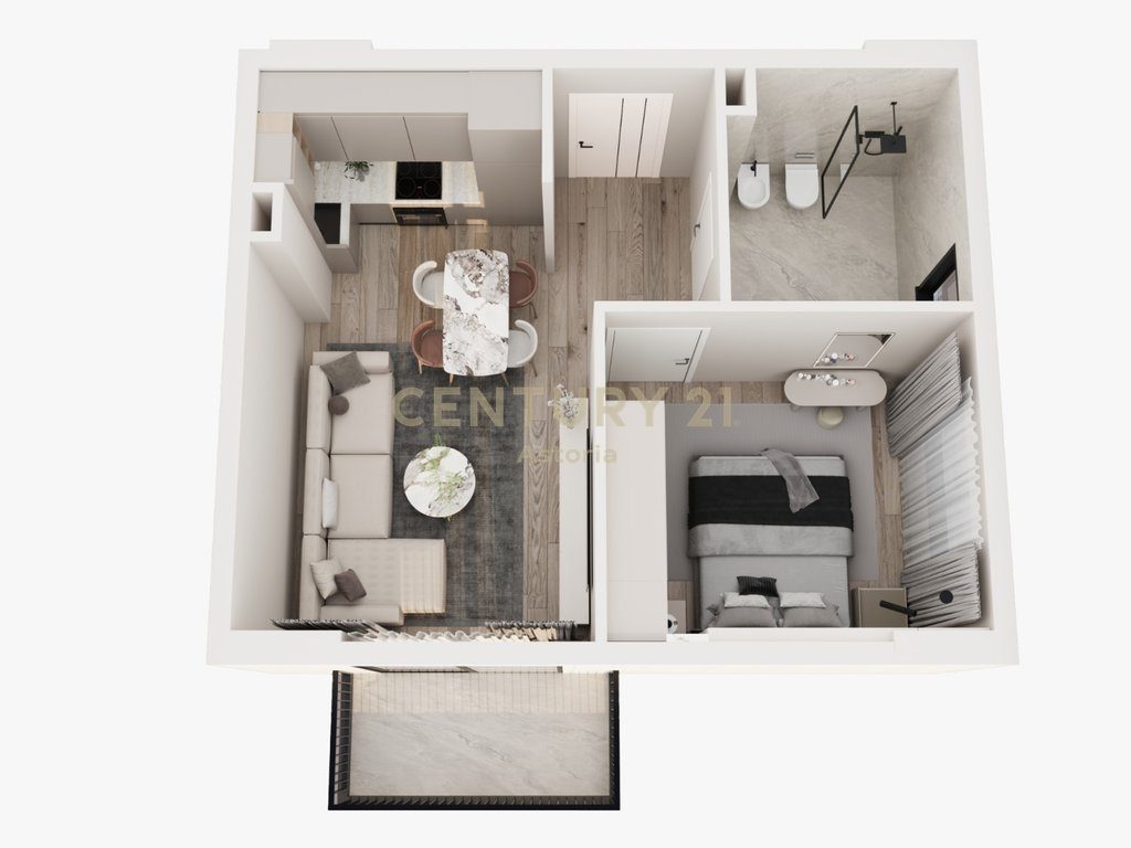 Shesim apartament 1+1 në rezidencën Phoenix – Yzberish