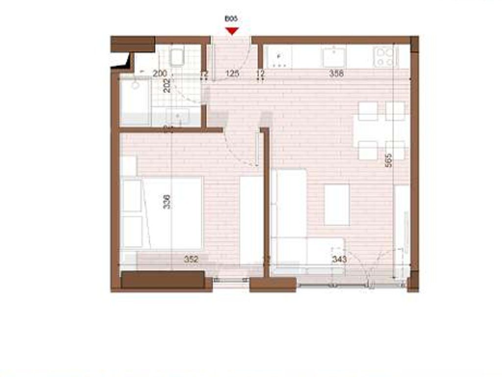 SHITET APARTAMENT 1+1 NE SHENGJIN