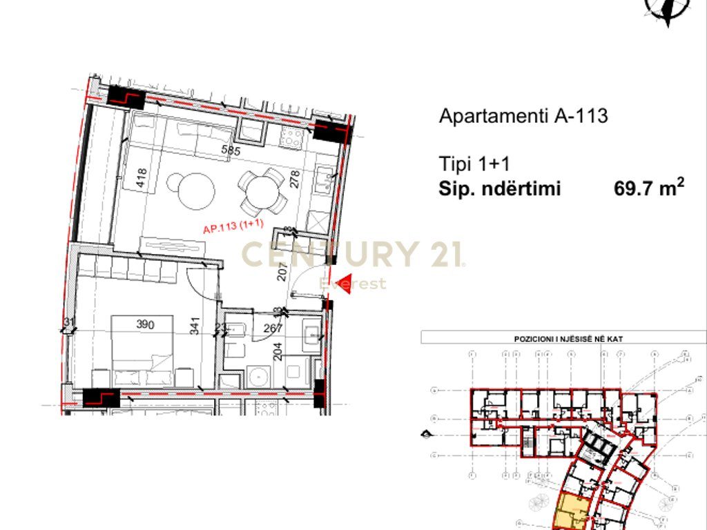 RRUGA BARDHYL – SHESIM APARTAMENT 1+1