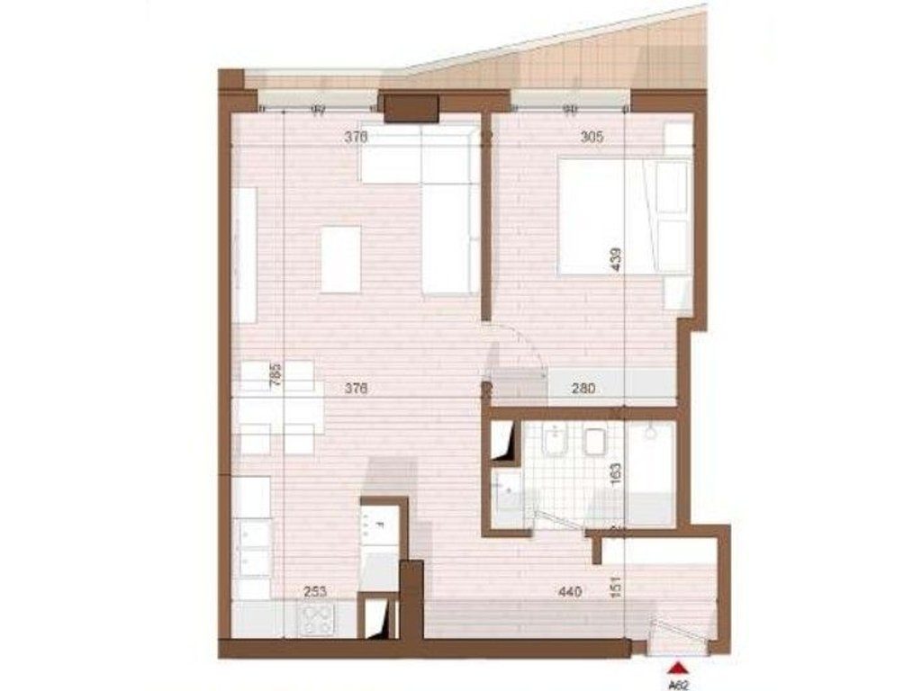 SHITET APARTAMENT 1+1 NE SHENGJIN