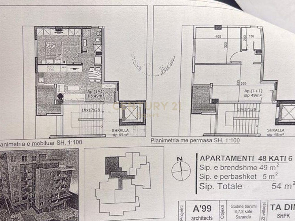 SARANDË, SHESIM APARTAMENT 1+1 NË PORTIN E LIMIONIT