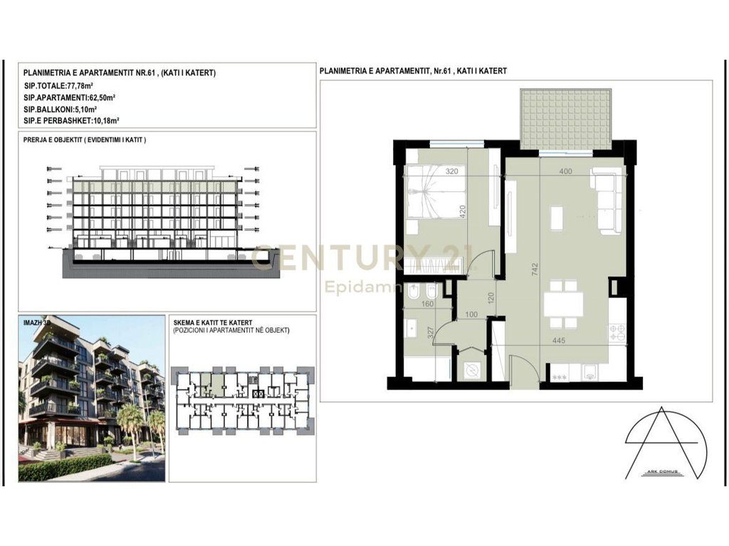 APARTAMENT 1+1 PER SHITJE NE ROADSIDE RESIDENCE, GOLEM!