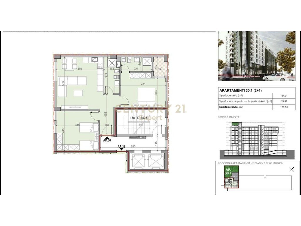Shitet Apartament 2+1 tek Rezidenca “Liv” –Ish  Fusha e Aviacionit