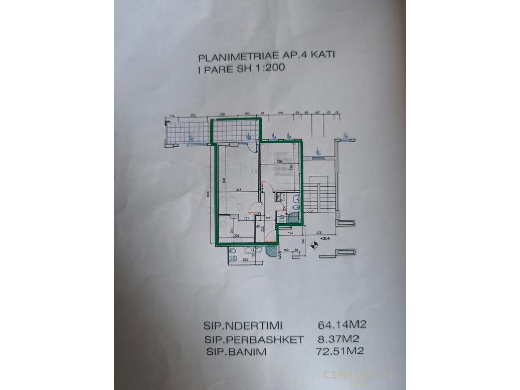 Apartament 1+1 Për Shitje në Fresku, Tiranë - 98,000€ | 72.51 m²