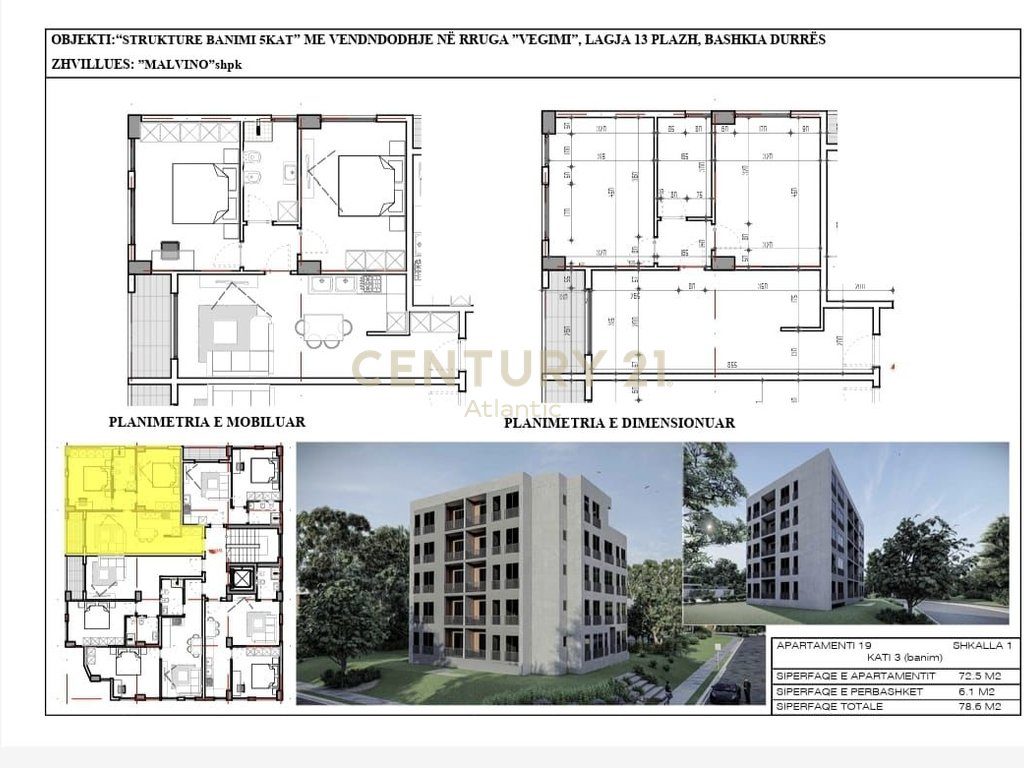 SHITET APARTAMENT 2+1 NE PLAZH RROTA E KUQE DURRES [ NDERTIM I RI ] !